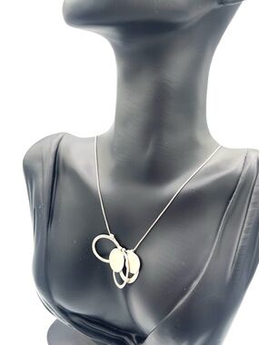 Silpada Sterling Silver Multi-Disc Circle Pendant Necklace - Women Jewelry